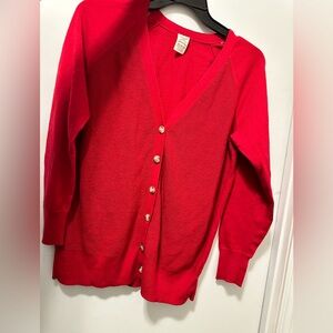 Red cardigan Faded Glory XL (16-18)